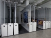 Art rack storage can be spaced to handle large frames