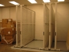 Art storage slides to open the aisle