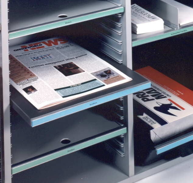 Hamilton Sorter Mailroom Furniture and Mailroom Slot Application