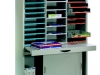 Pull out worksurface gives you a place to work from in your mailroom system