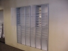 Mail slots in wall mail sorting system in your mailroom