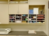 Upper cabinets attach right to the wall in your mailroom