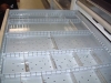 Drawers are completely flexible and adjustable inside the carousel