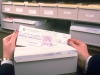 Vertical carousels with trays for cards or microfiche