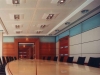Demountable walls in a conference room