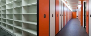 High Density Orange and white File Shelving